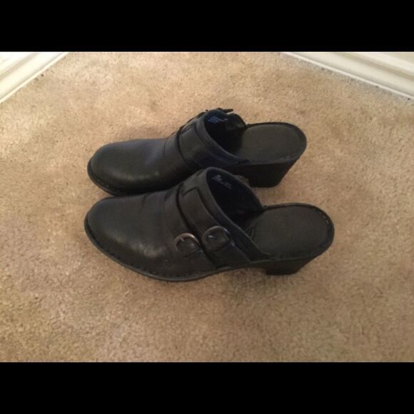 B. O. C. Born Concept Black Leather Buckle Strap - Picture 1 of 6